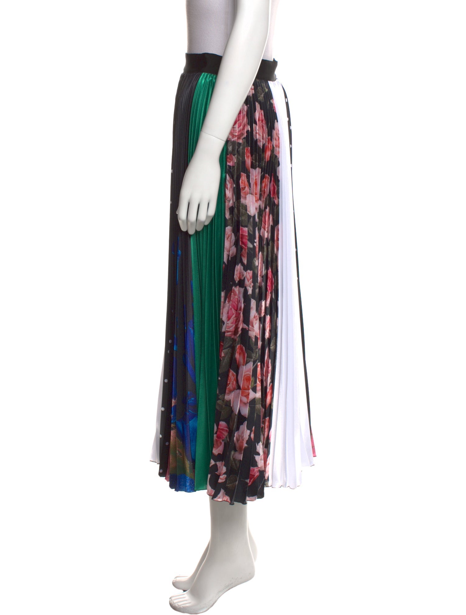 MSGM Striped Midi Length Skirt