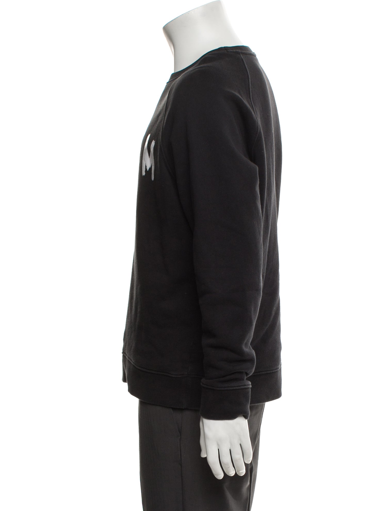 MSGM Graphic Print Scoop Neck Sweatshirt