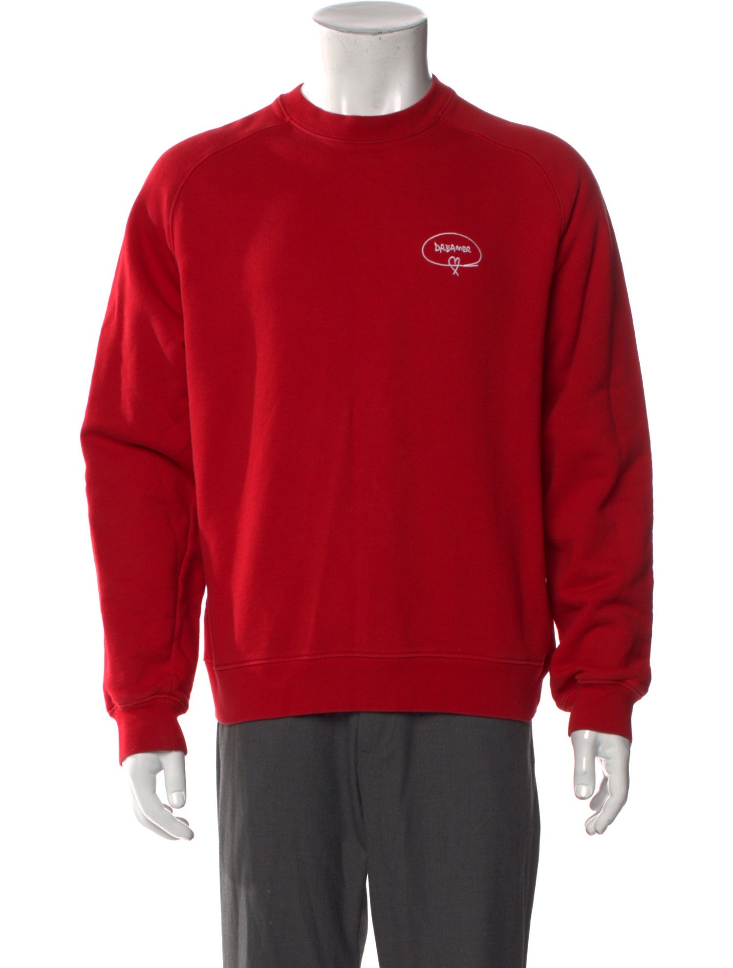 MSGM Graphic Print Crew Neck Pullover