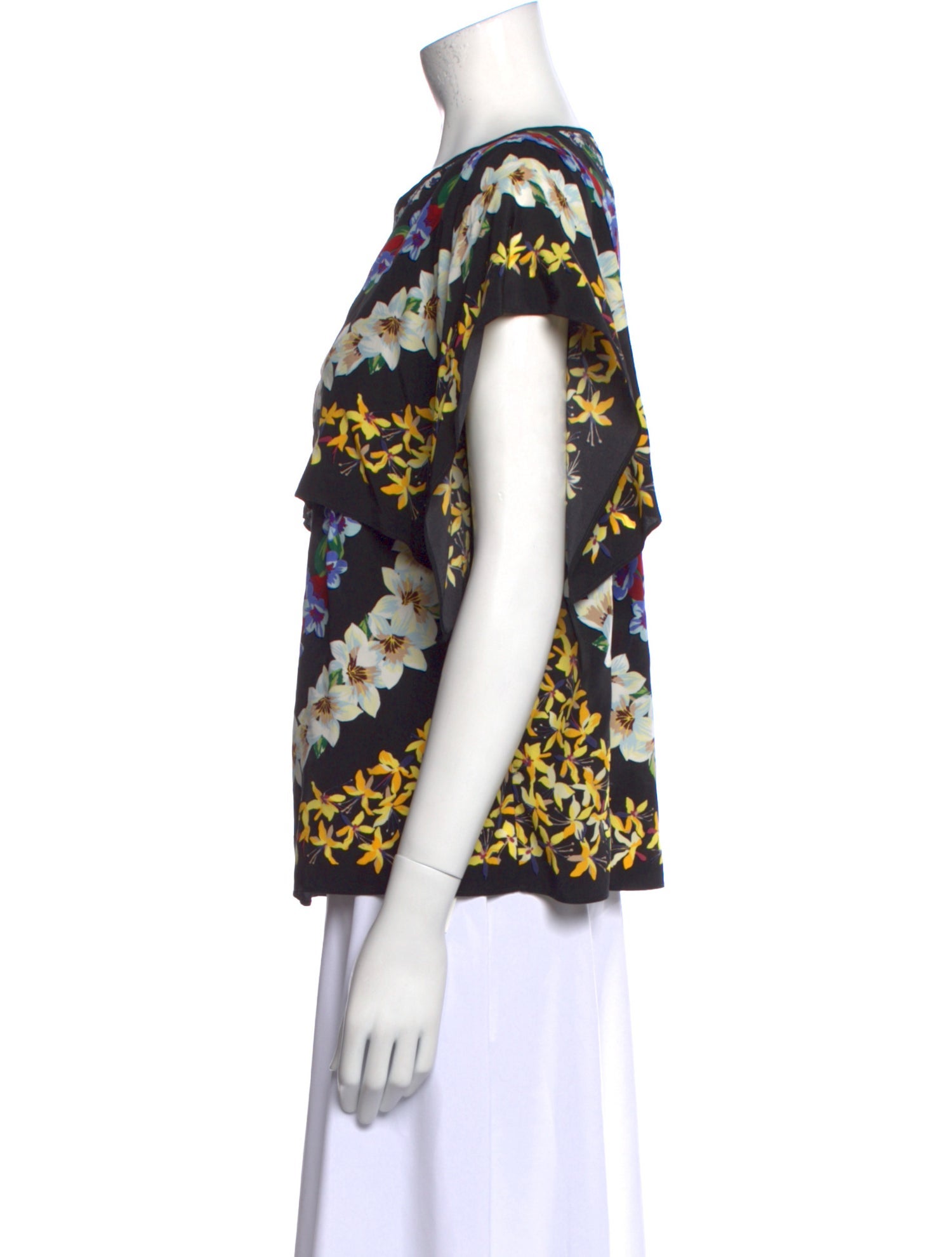 MSGM Silk Printed T-Shirt