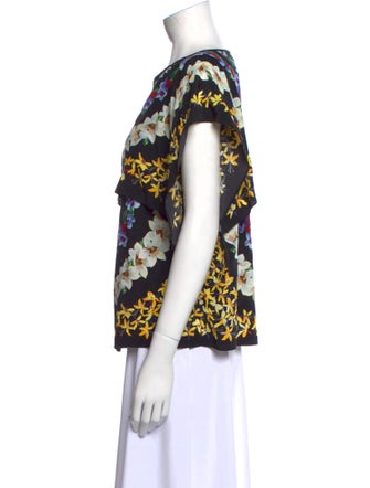 MSGM Silk Printed T-Shirt