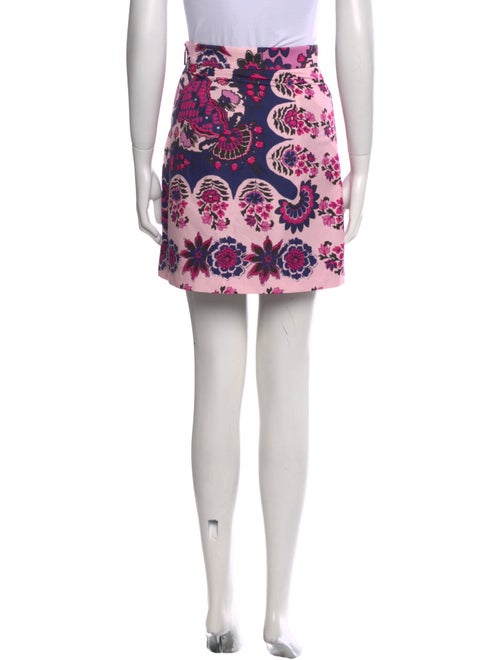 MSGM Floral Print Mini Skirt