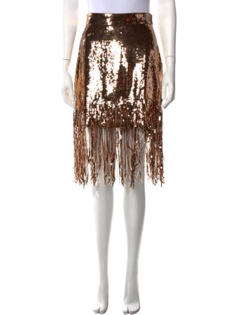 MSGM Sequin Embellishments Knee-Length Skirt