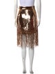 MSGM Sequin Embellishments Knee-Length Skirt