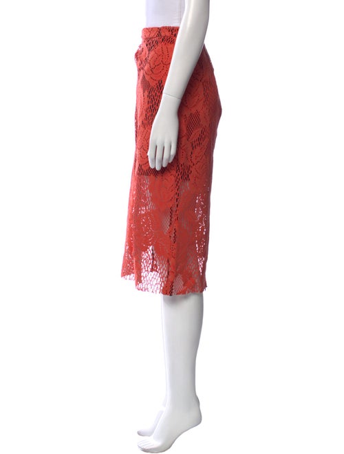 MSGM Lace Pattern Knee-Length Skirt