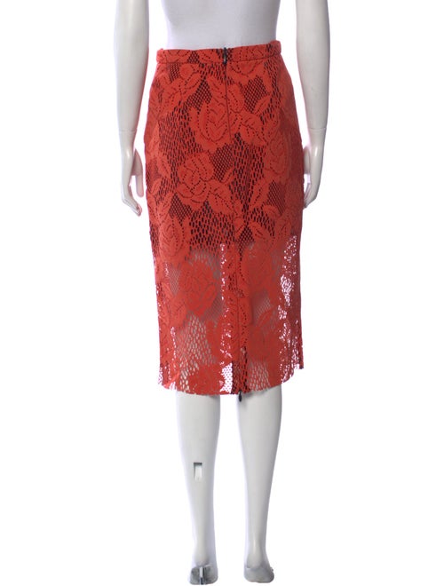 MSGM Lace Pattern Knee-Length Skirt