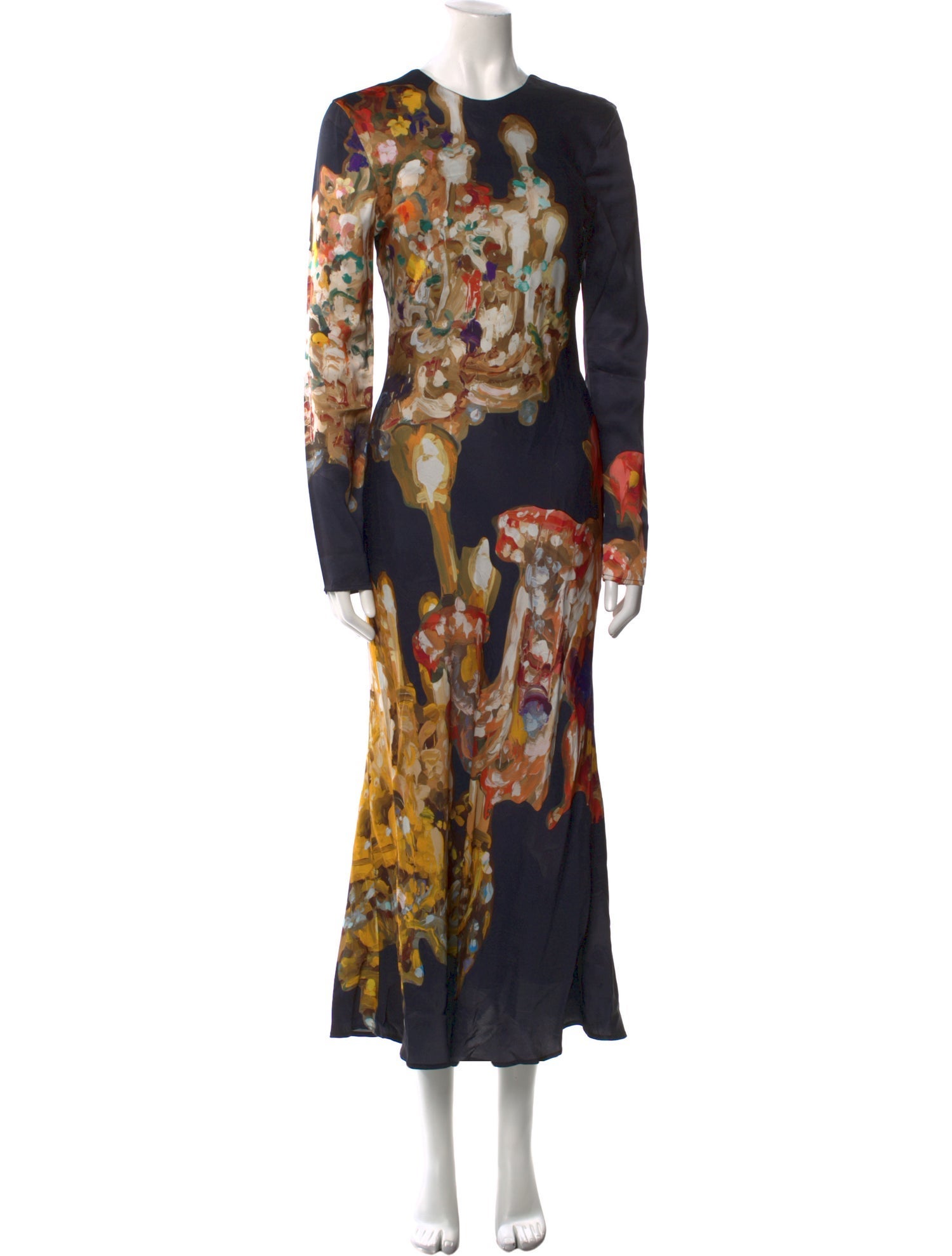 MSGM Printed Long Dress