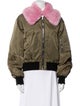 MSGM Colorblock Pattern Bomber Jacket