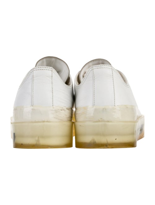 MSGM Leather Printed Sneakers