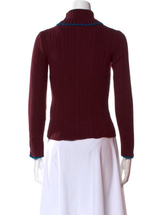 MSGM Virgin Wool Turtleneck Top