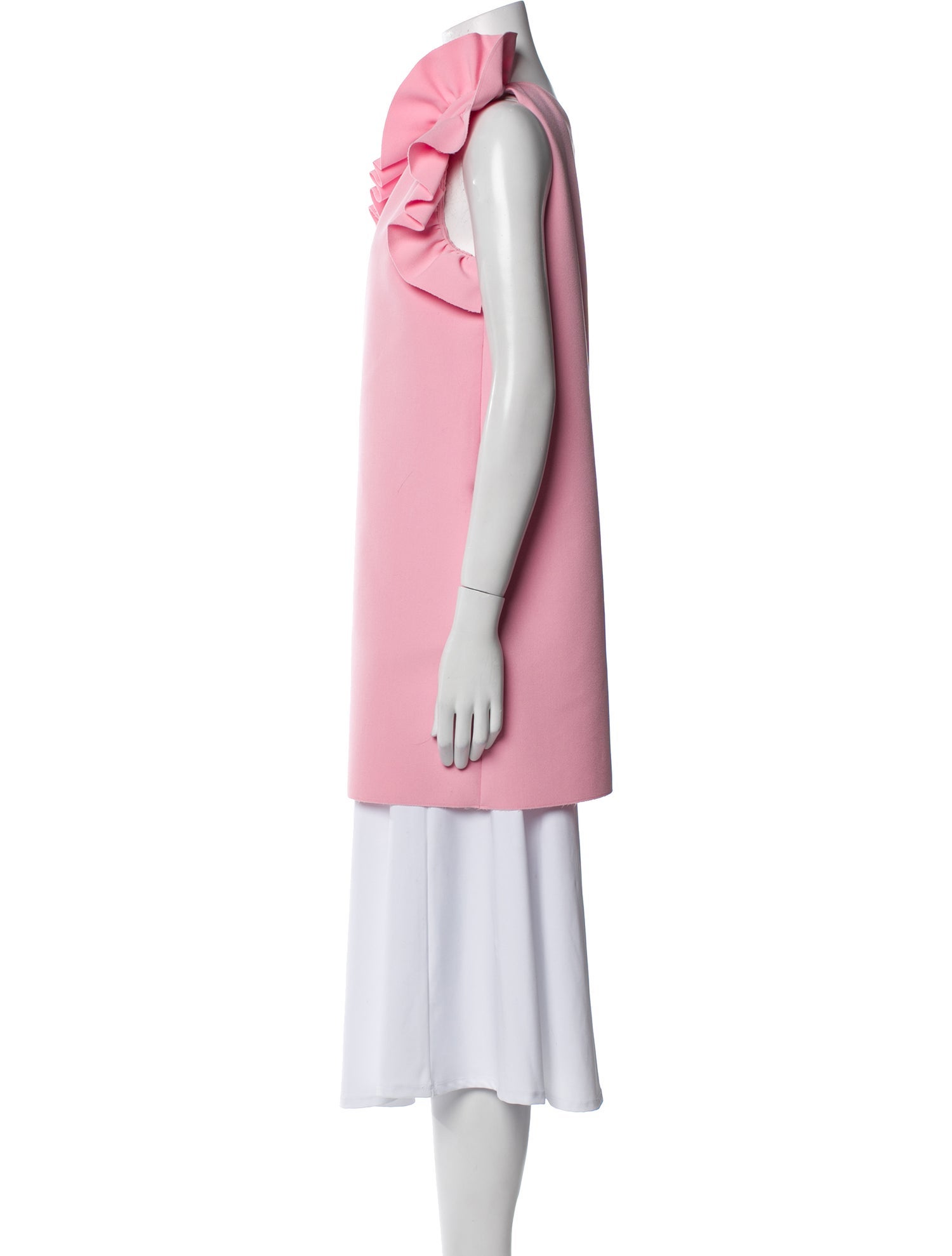 MSGM One-Shoulder Sleeveless Tunic