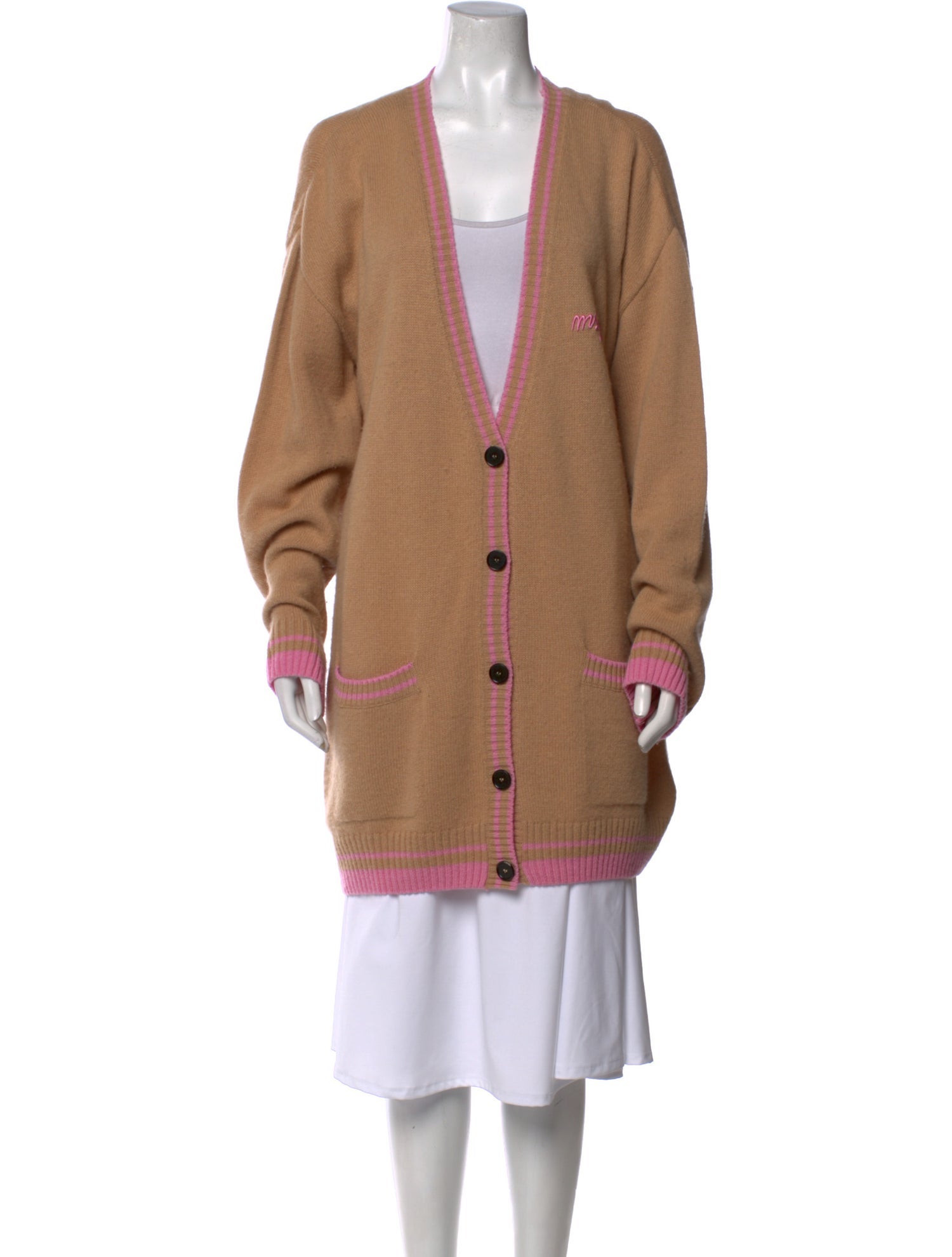 MSGM Virgin Wool V-Neck Sweater