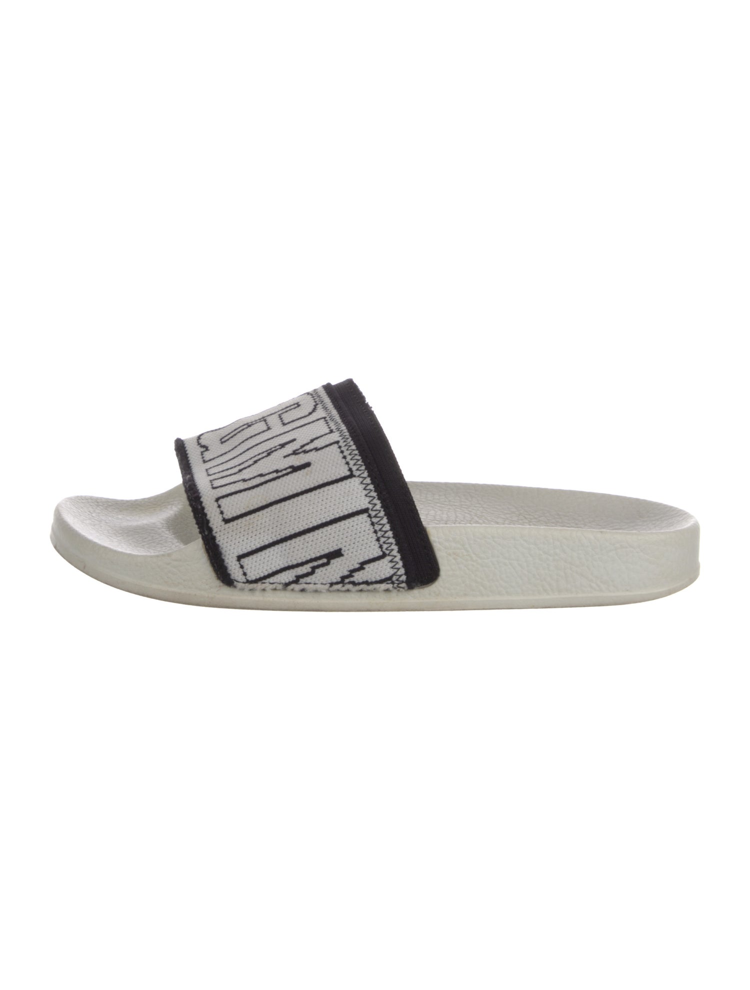 MSGM Rubber Graphic Print Slides