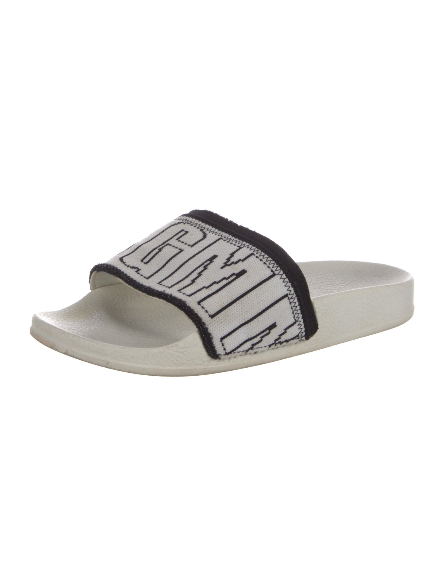 MSGM Rubber Graphic Print Slides