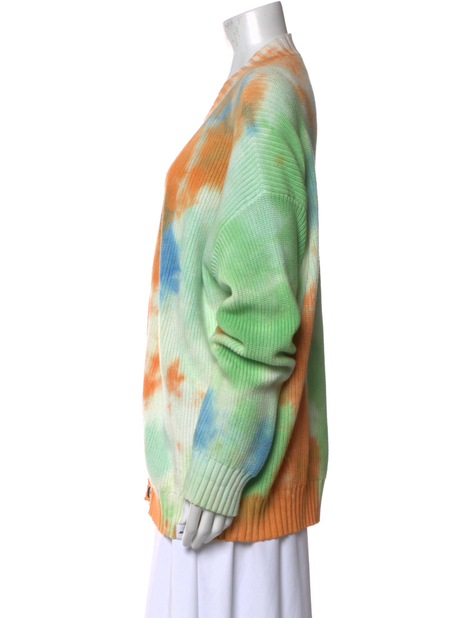 MSGM Printed V-Neck Sweater