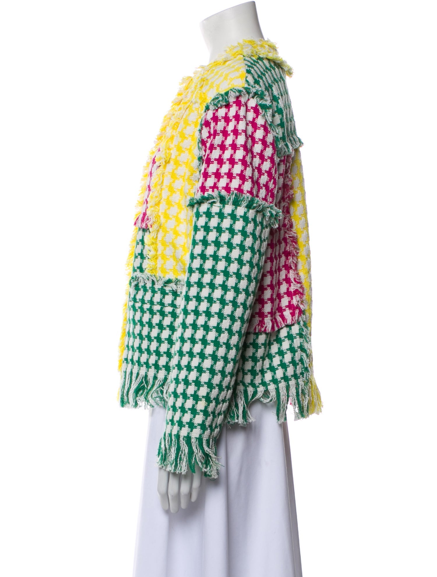 MSGM Houndstooth Print Evening Jacket