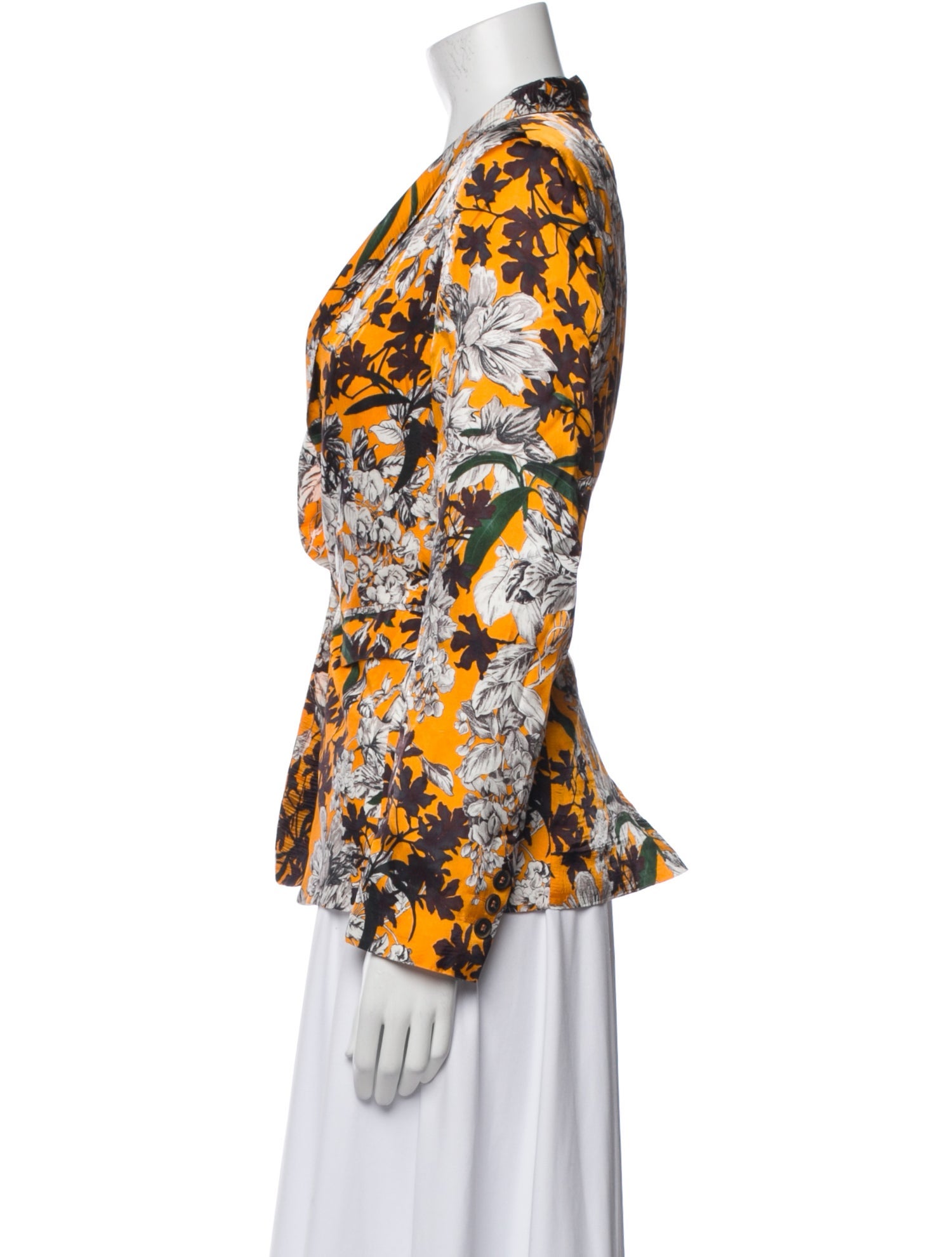 MSGM Floral Print Blazer