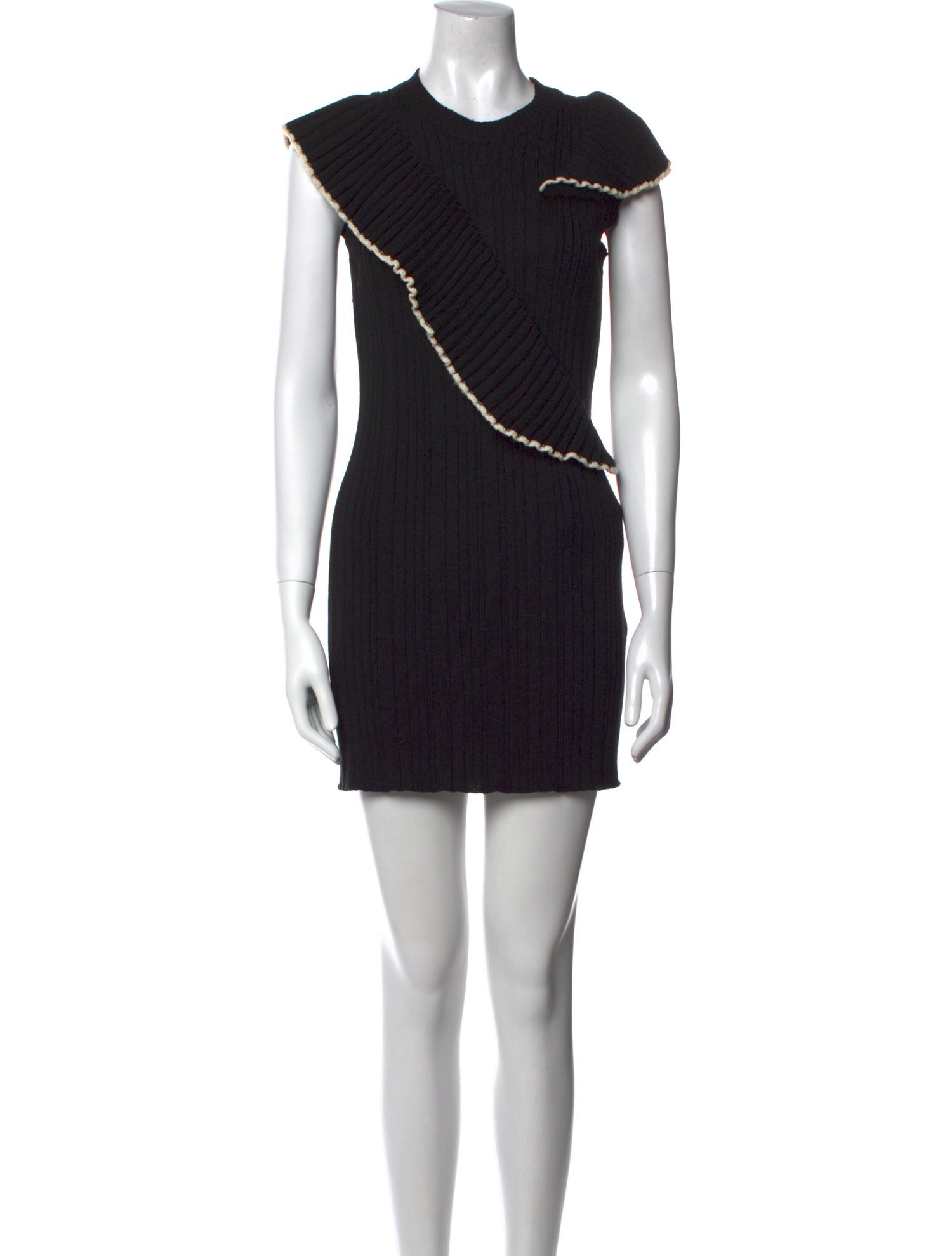 MSGM Virgin Wool Mini Dress