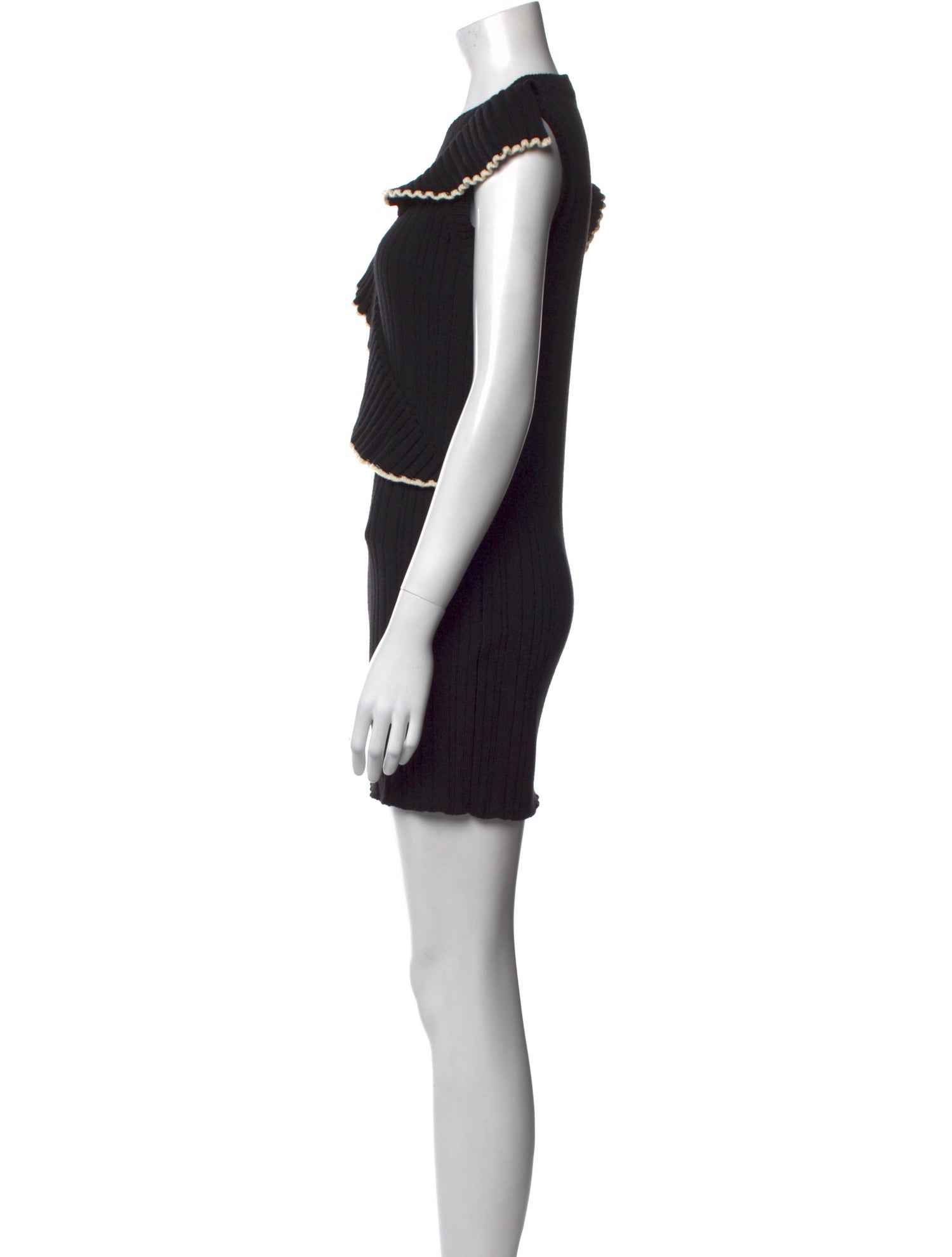 MSGM Virgin Wool Mini Dress