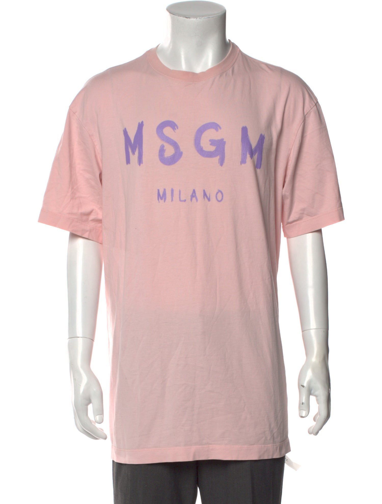 MSGM Graphic Print Crew Neck T-Shirt