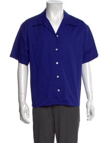 Pre-owned Msgm Short Sleeve Shirt In Blue