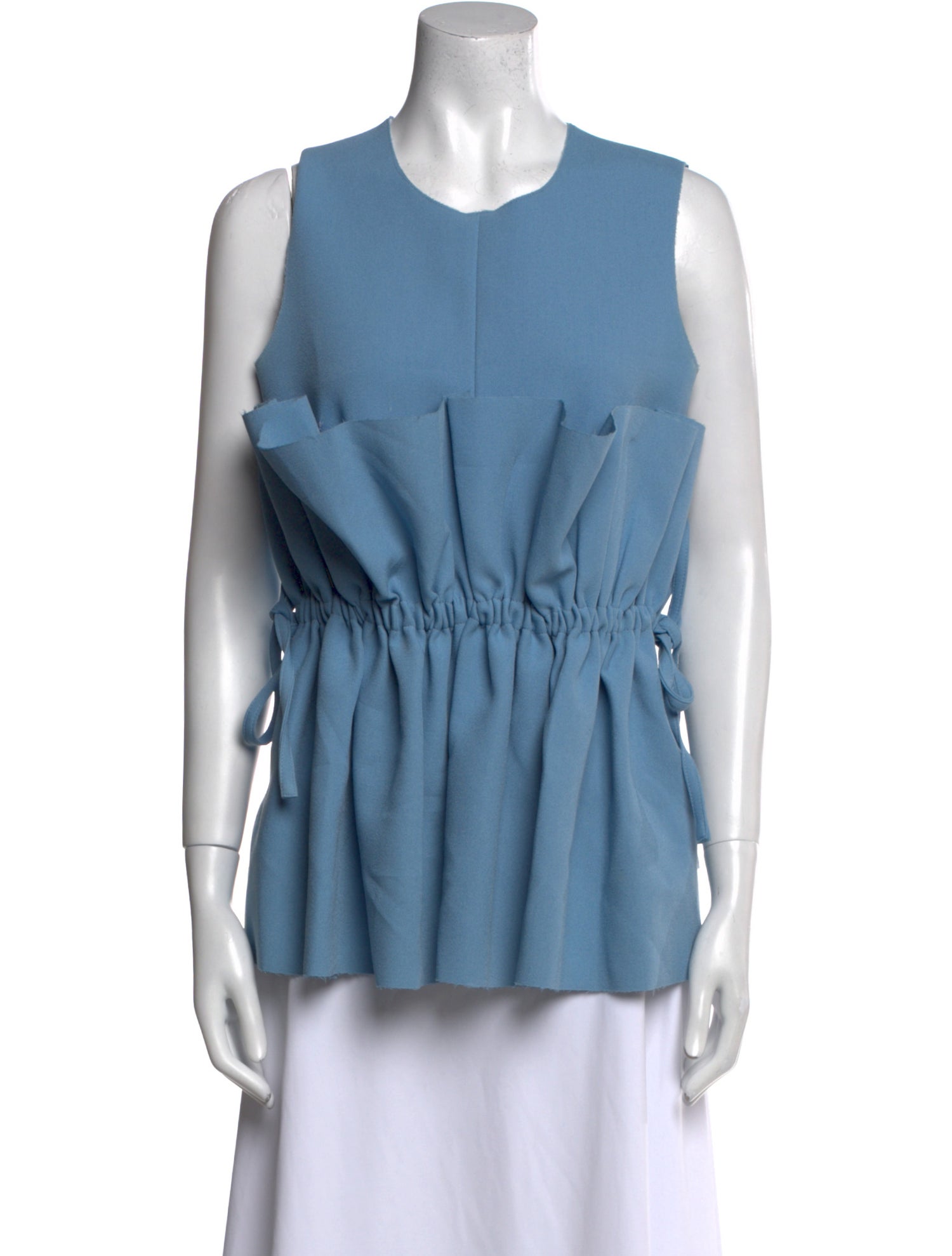 MSGM Crew Neck Sleeveless Top