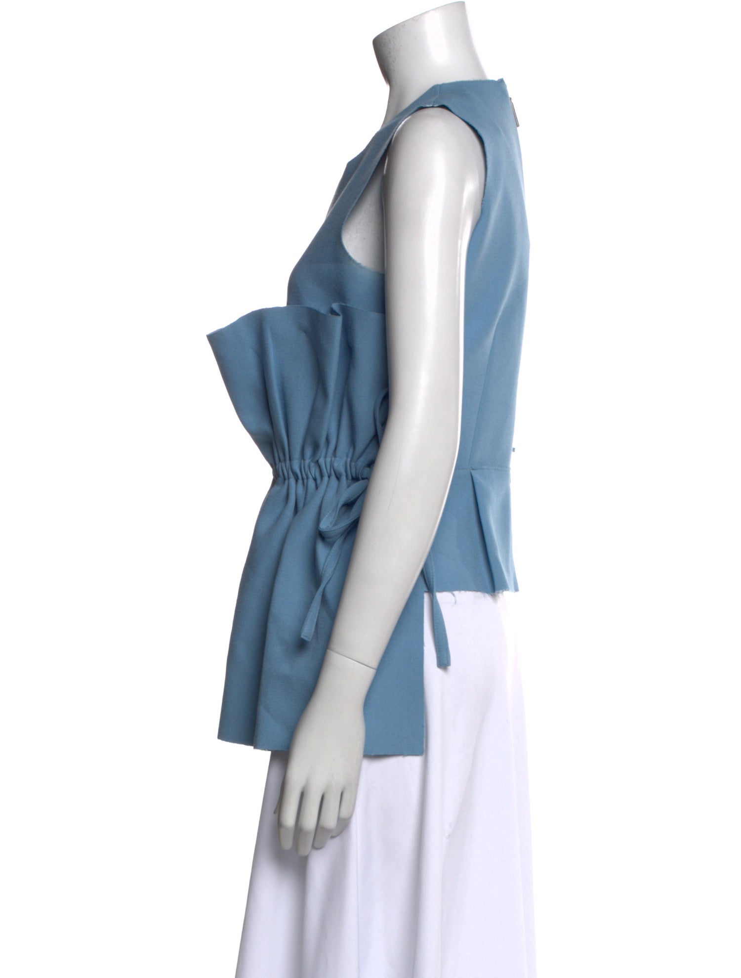 MSGM Crew Neck Sleeveless Top