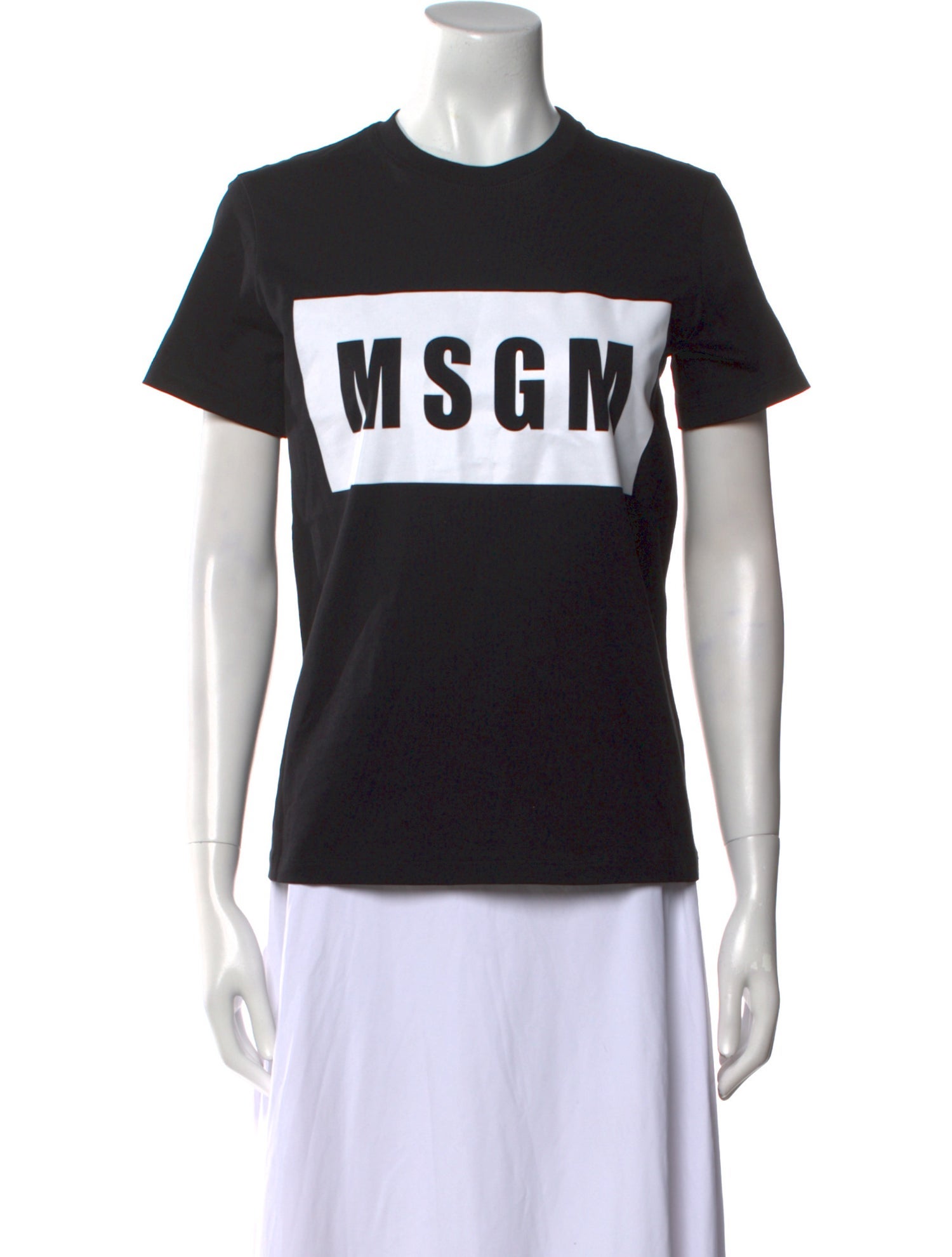 MSGM Graphic Print Crew Neck T-Shirt