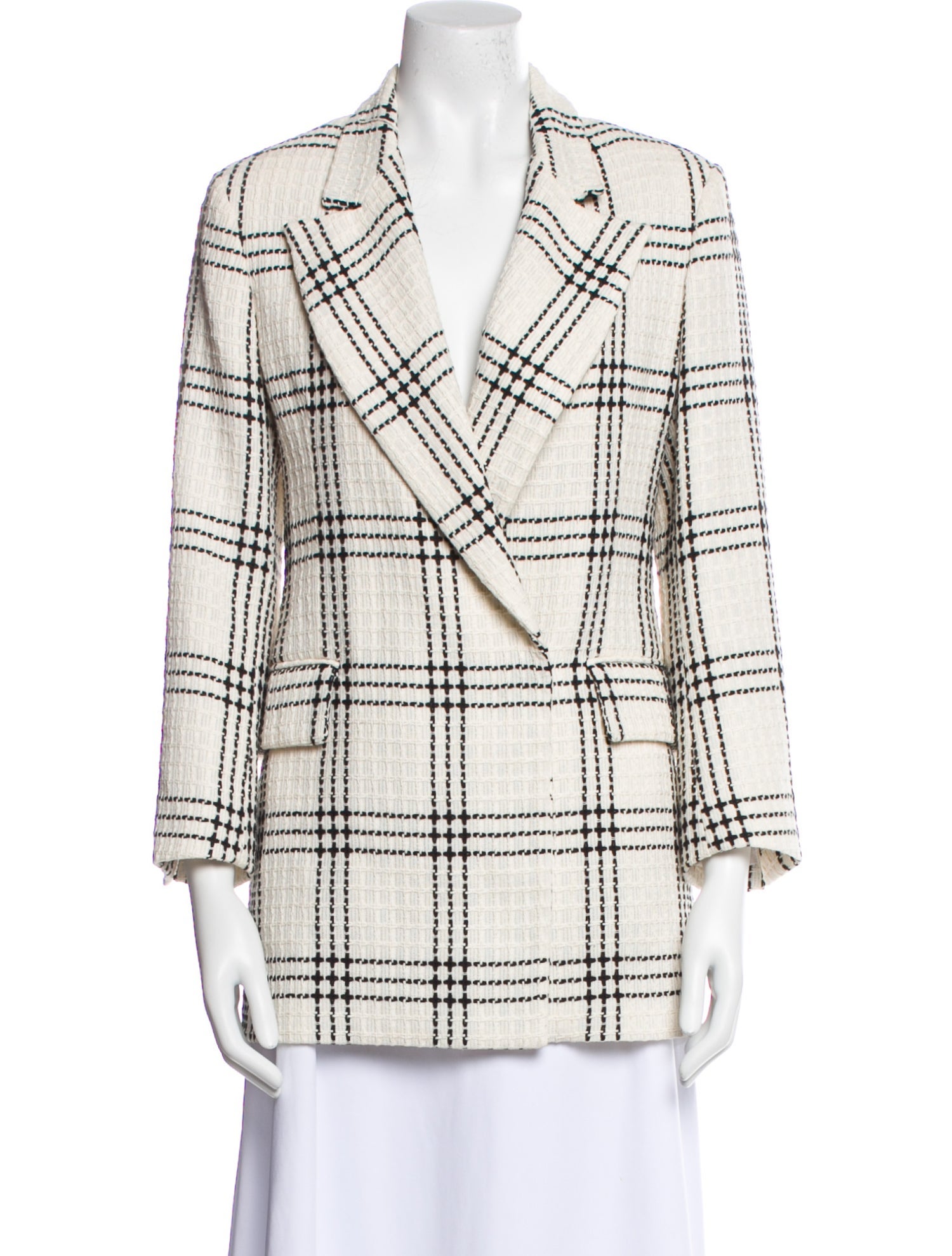 MSGM Plaid Print Blazer