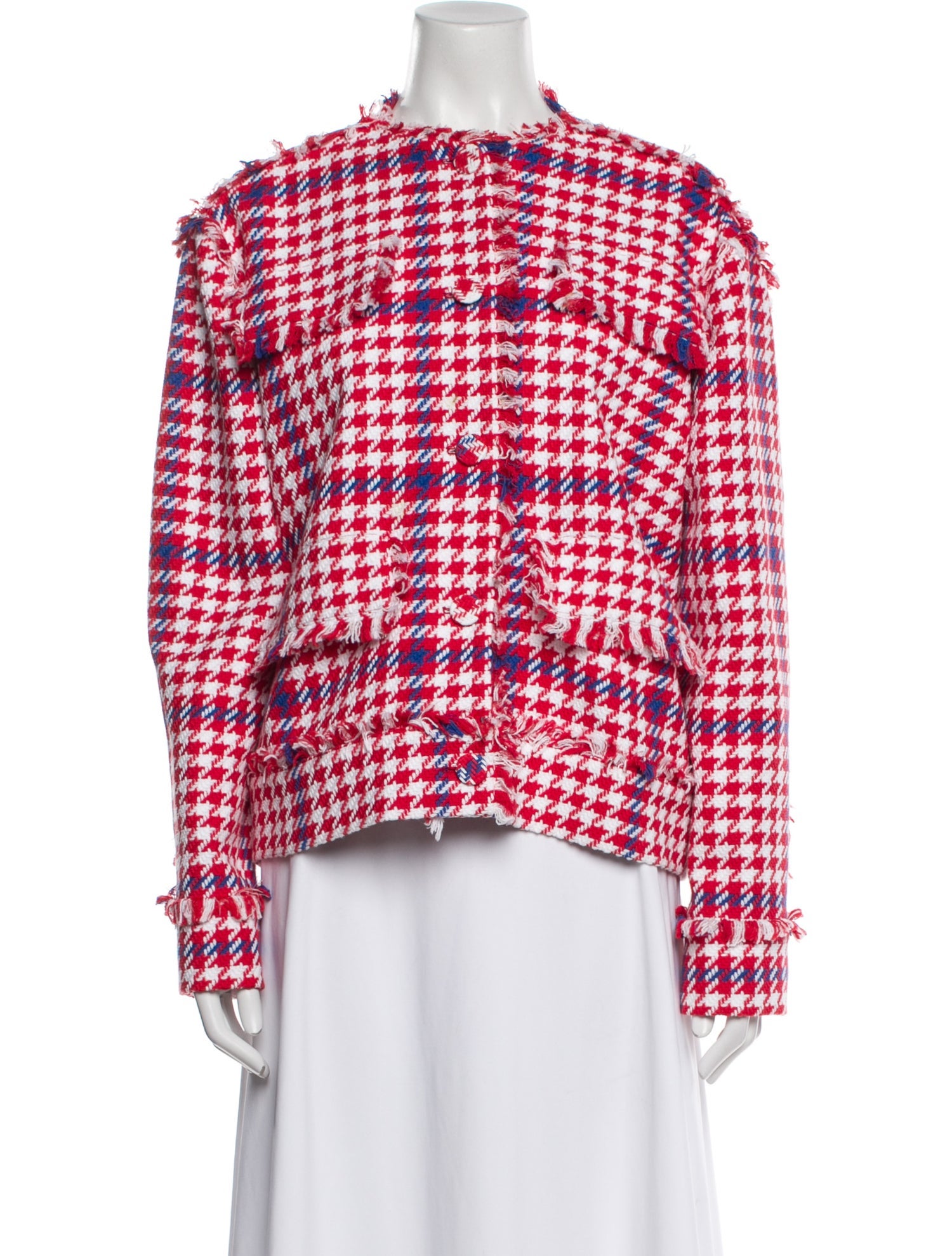 MSGM Plaid Print Jacket