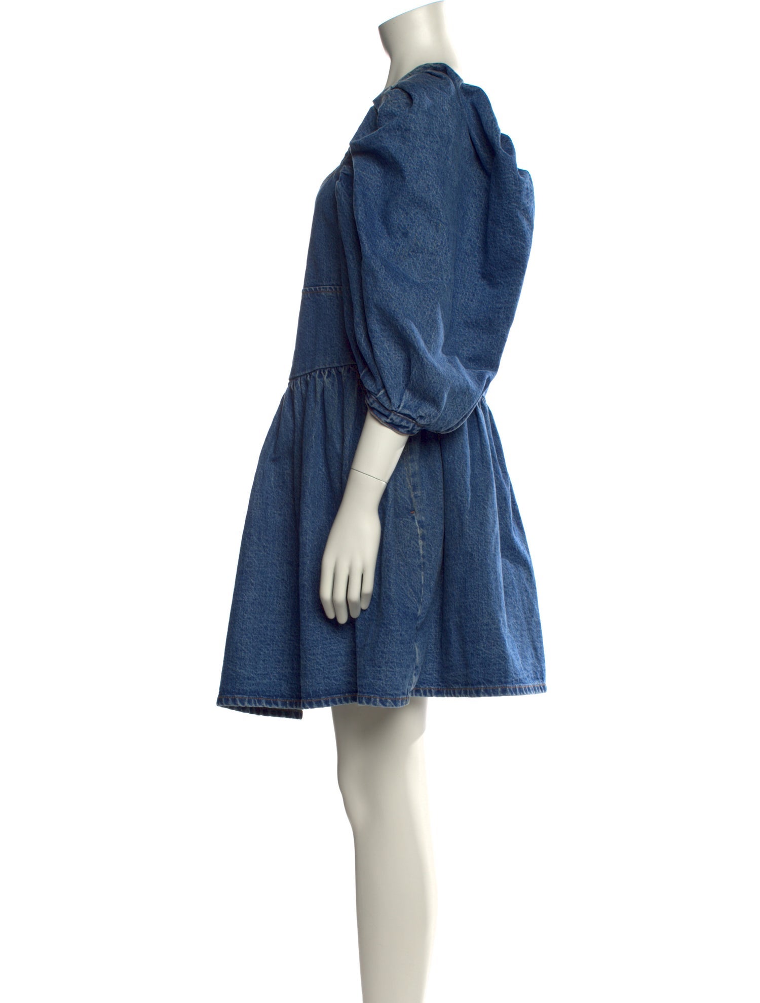 MSGM Scoop Neck Mini Dress