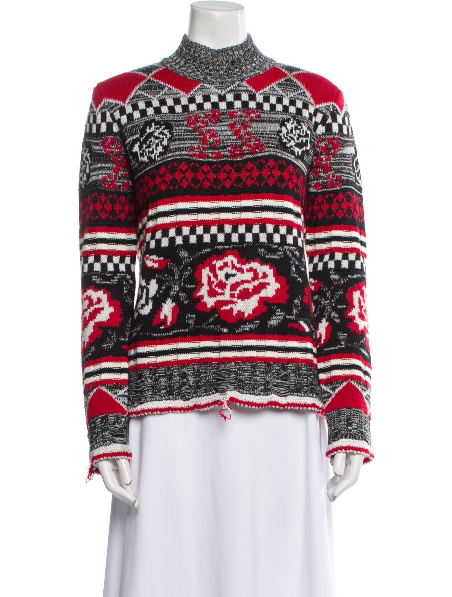 MSGM Striped Turtleneck Sweater