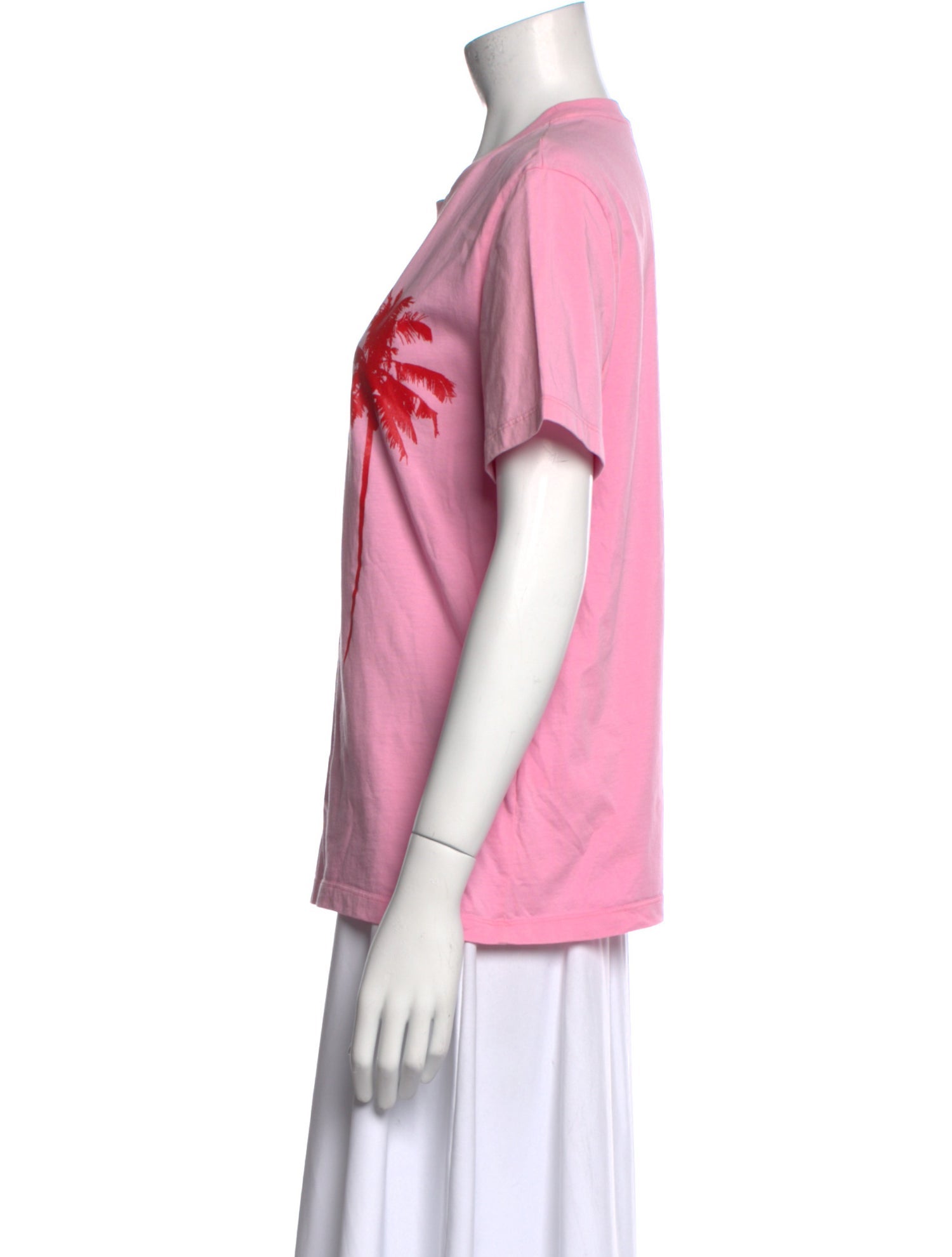 MSGM Graphic Print Crew Neck T-Shirt