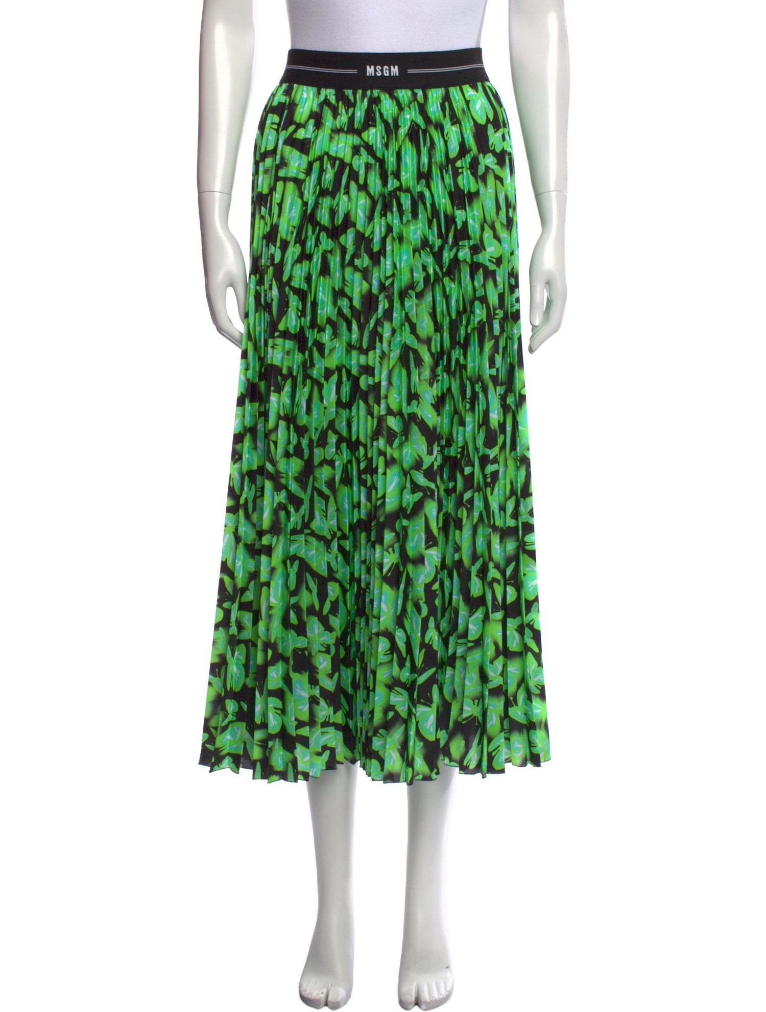 MSGM Printed Midi Length Skirt