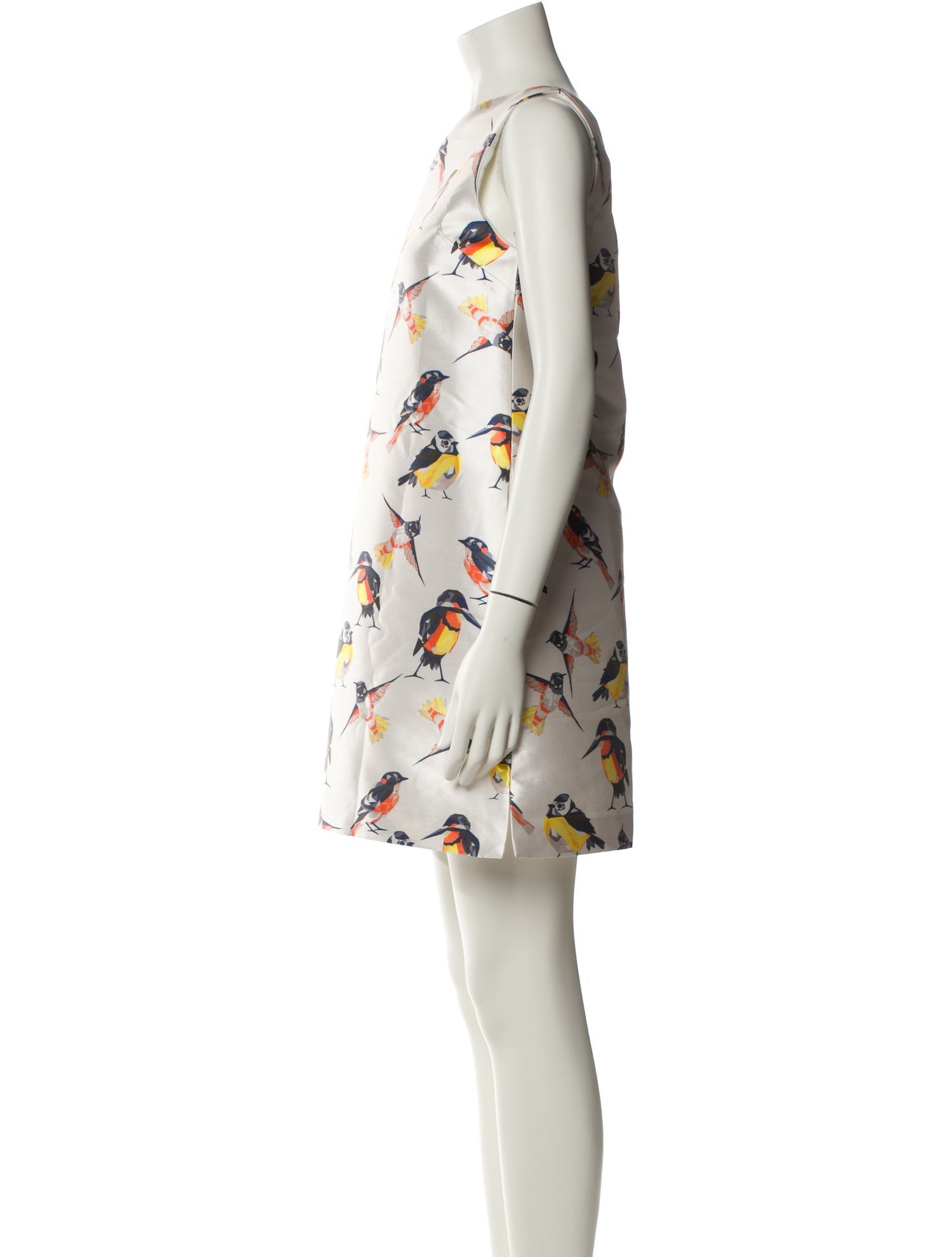 MSGM Floral Print Mini Dress