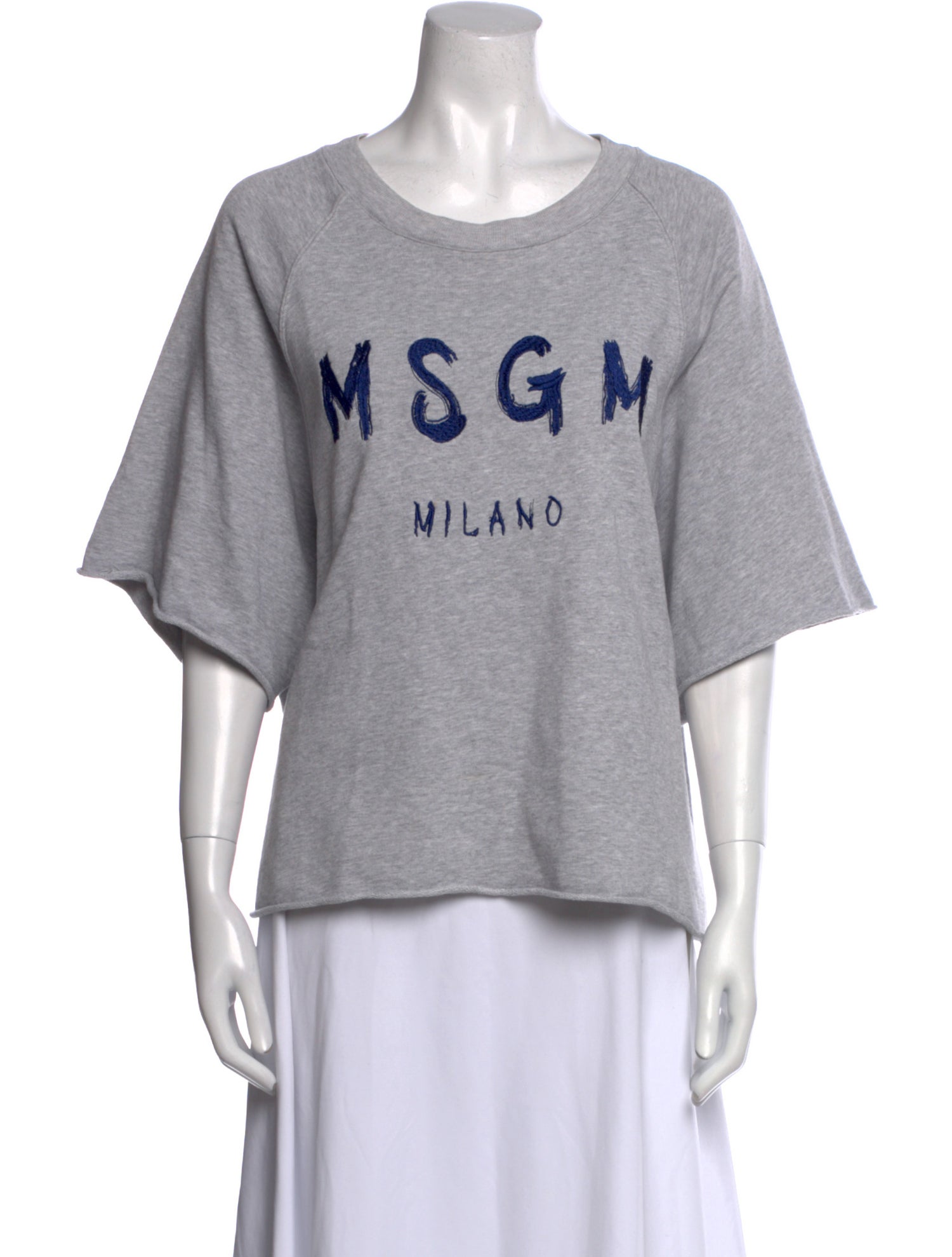 MSGM Graphic Print Crew Neck T-Shirt