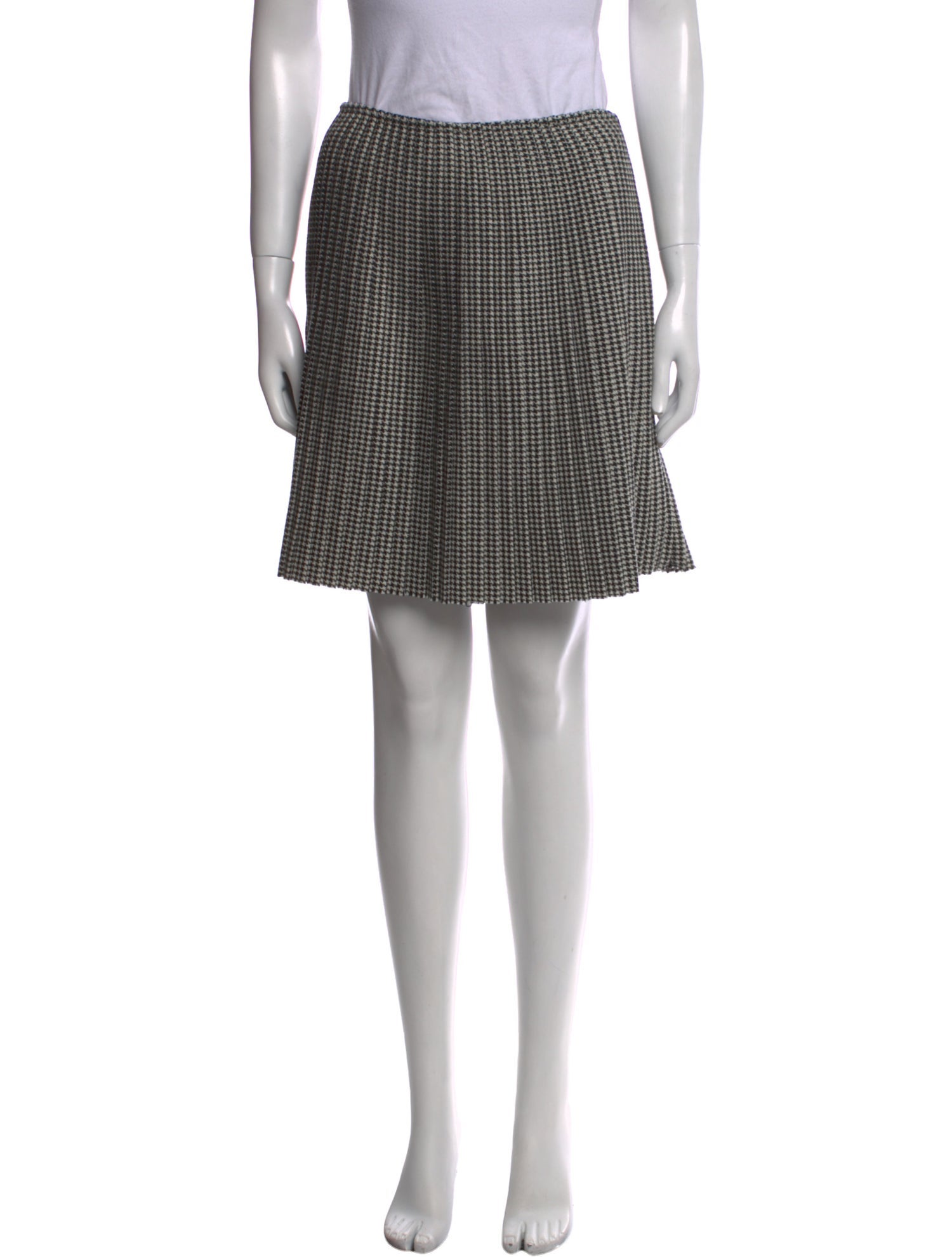 MSGM Houndstooth Print Mini Skirt