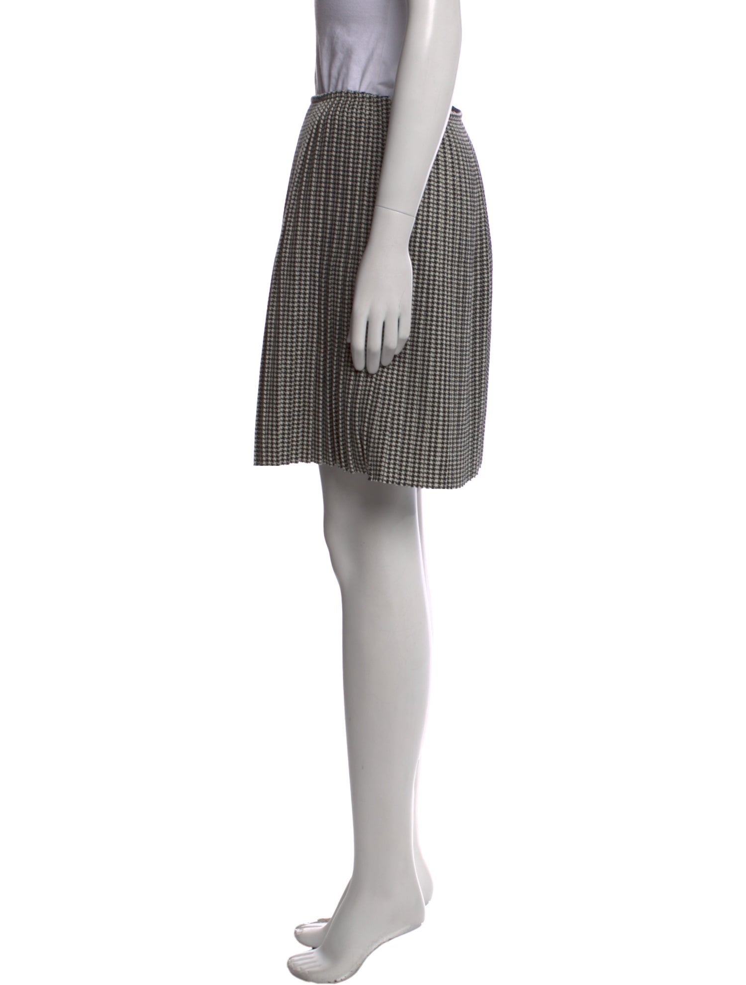 MSGM Houndstooth Print Mini Skirt