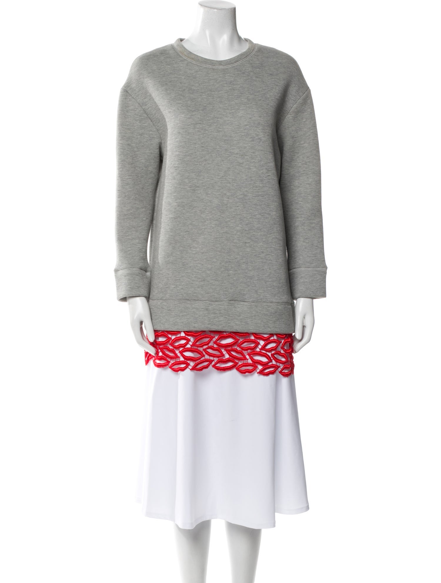 MSGM Crew Neck Long Sleeve Sweatshirt