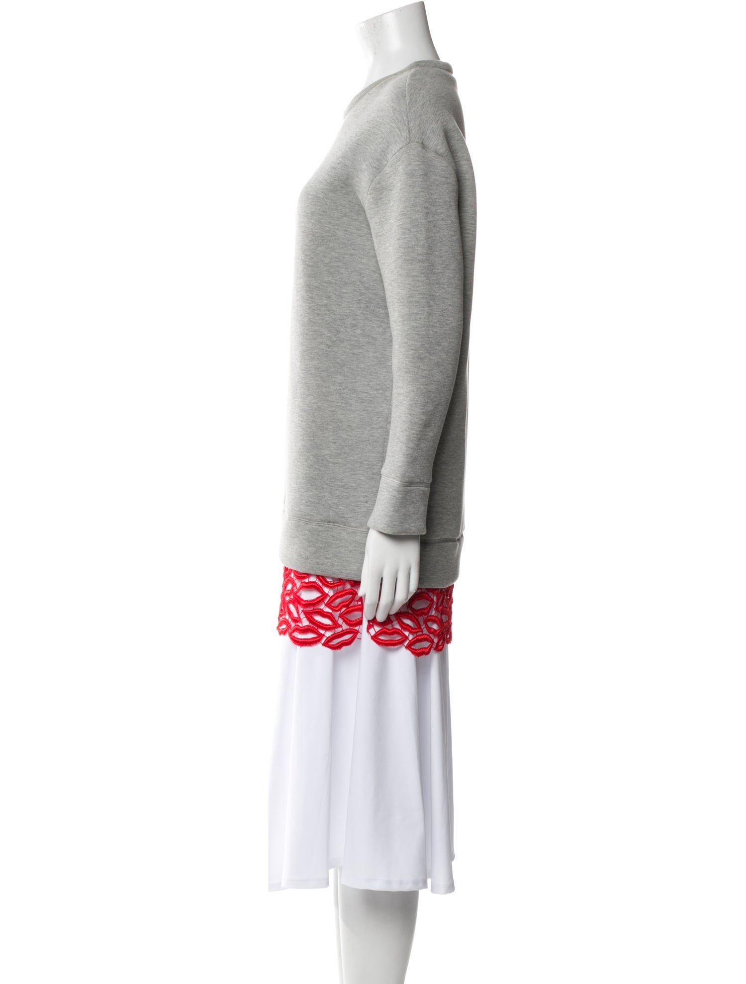 MSGM Crew Neck Long Sleeve Sweatshirt