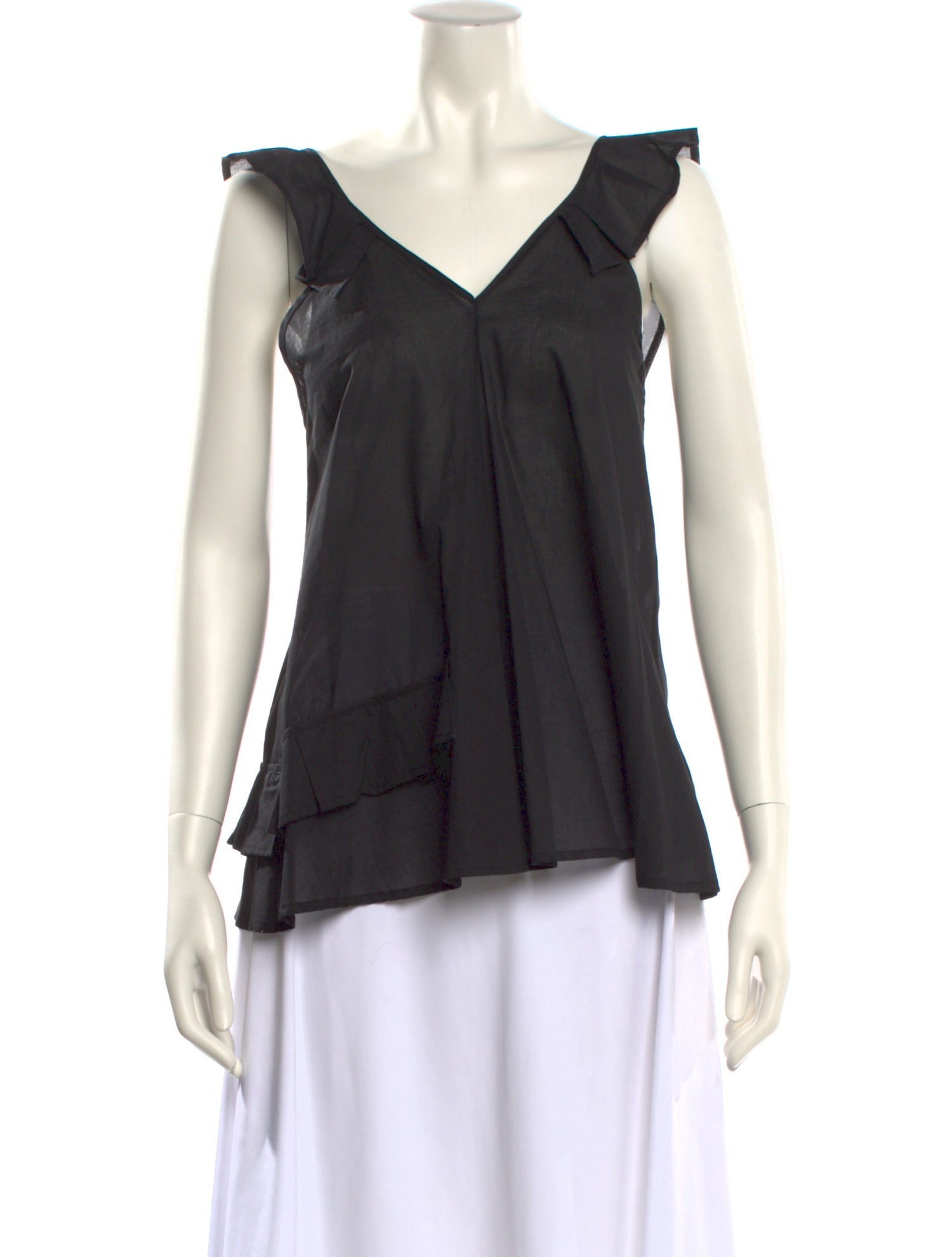 MSGM V-Neck Sleeveless Blouse