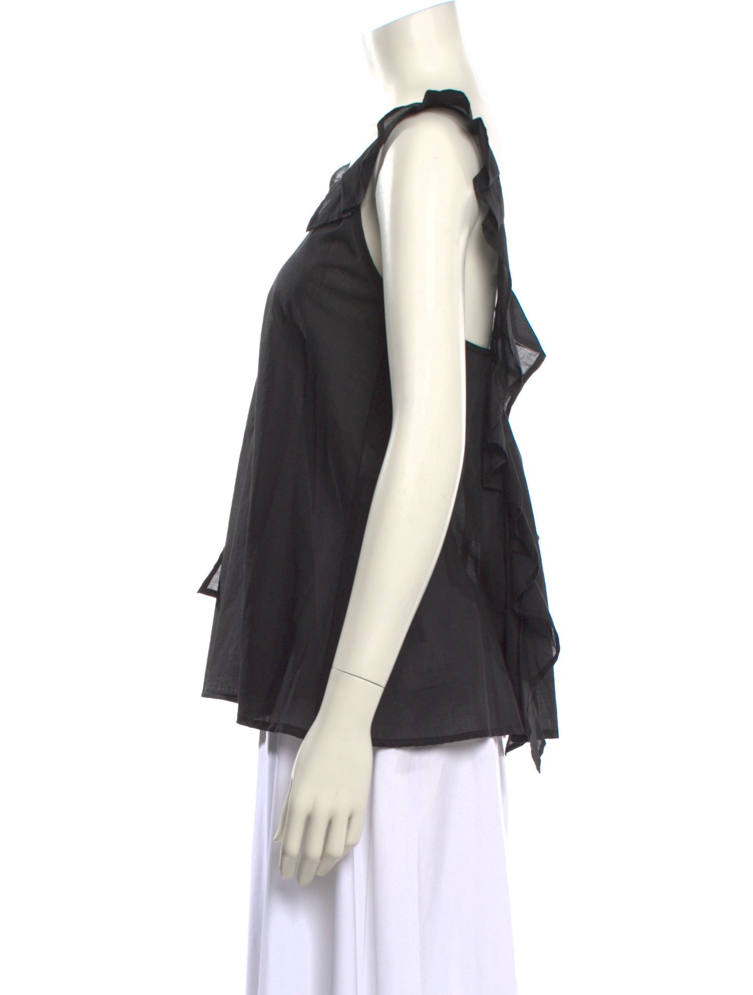 MSGM V-Neck Sleeveless Blouse