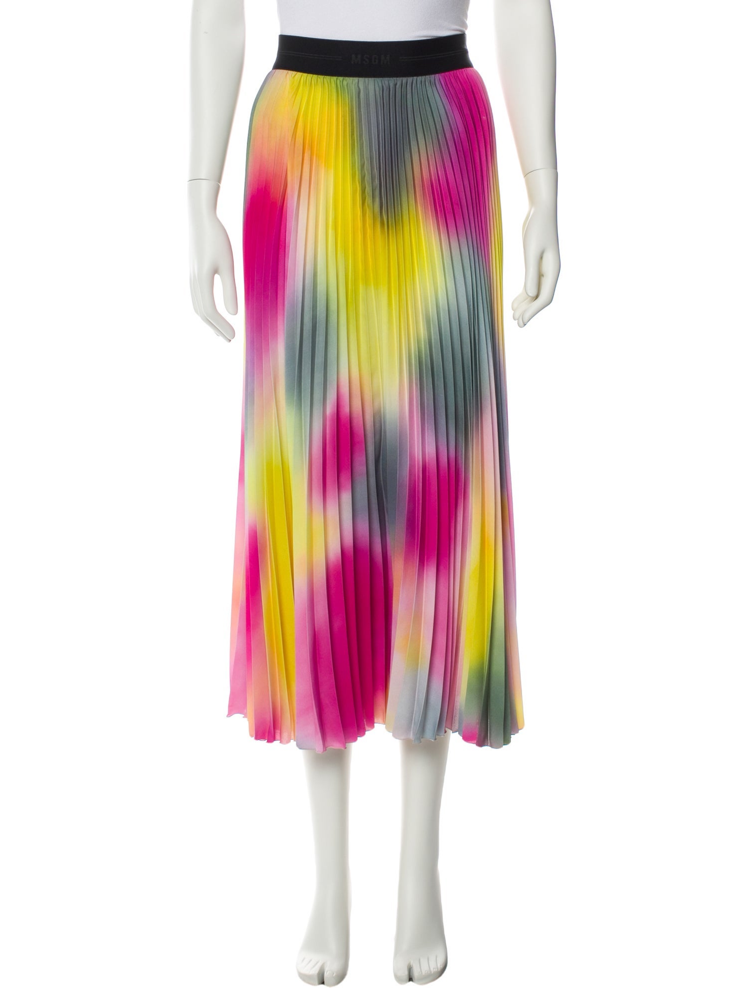 MSGM Printed Midi Length Skirt
