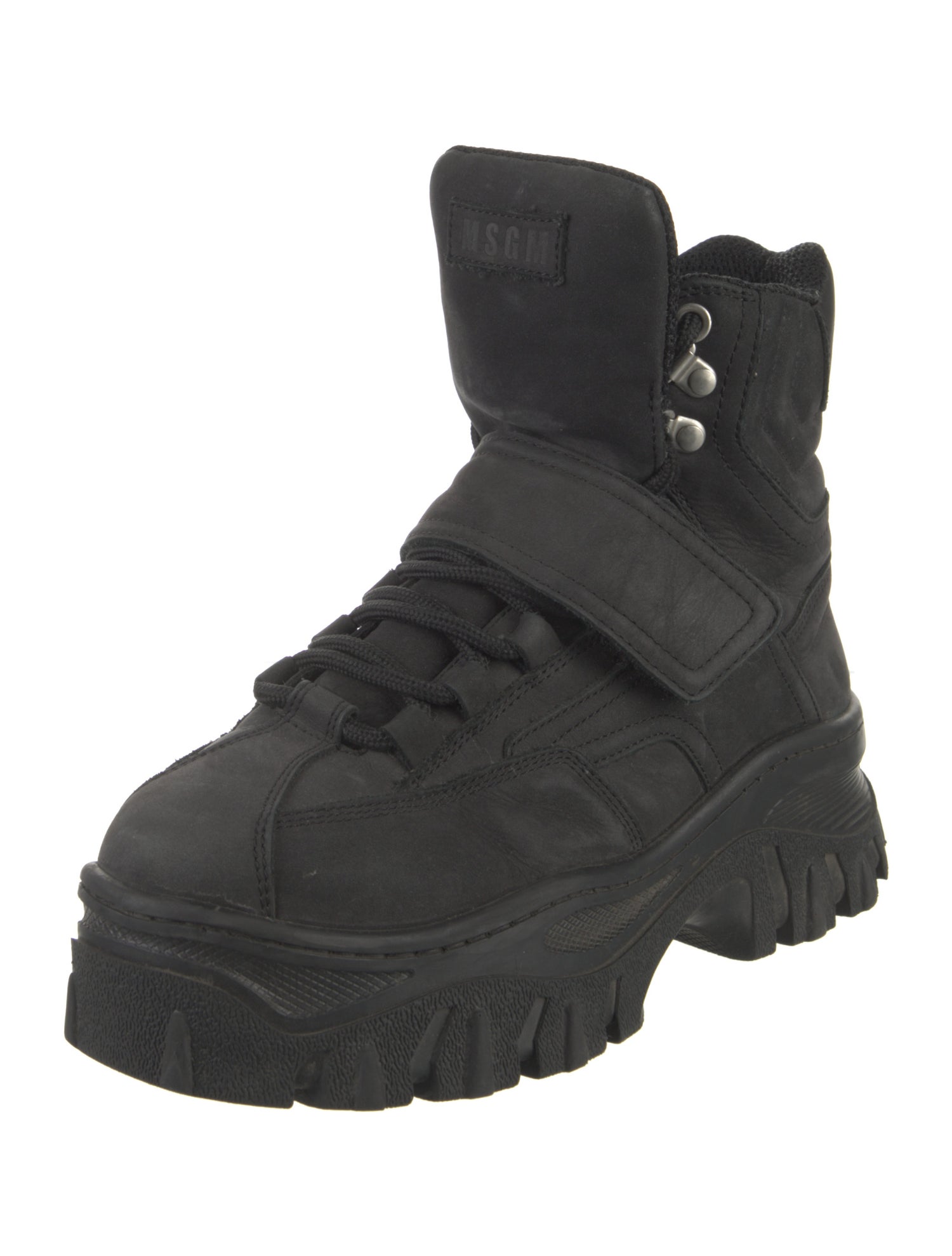 MSGM Suede Combat Boots