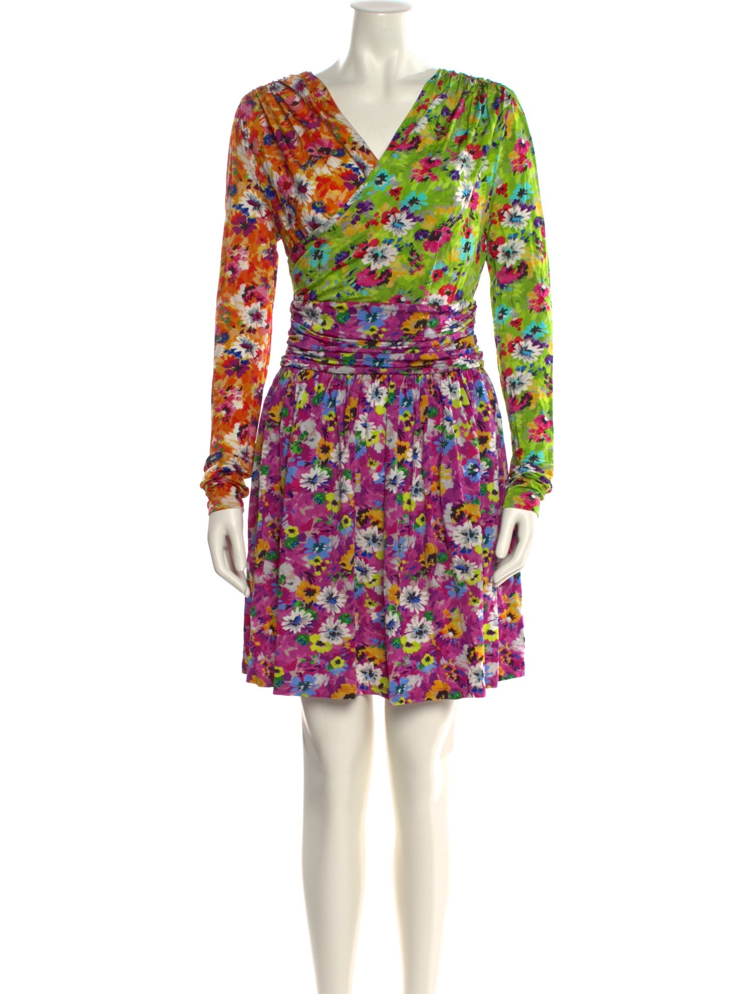 MSGM Floral Print Mini Dress w/ Tags