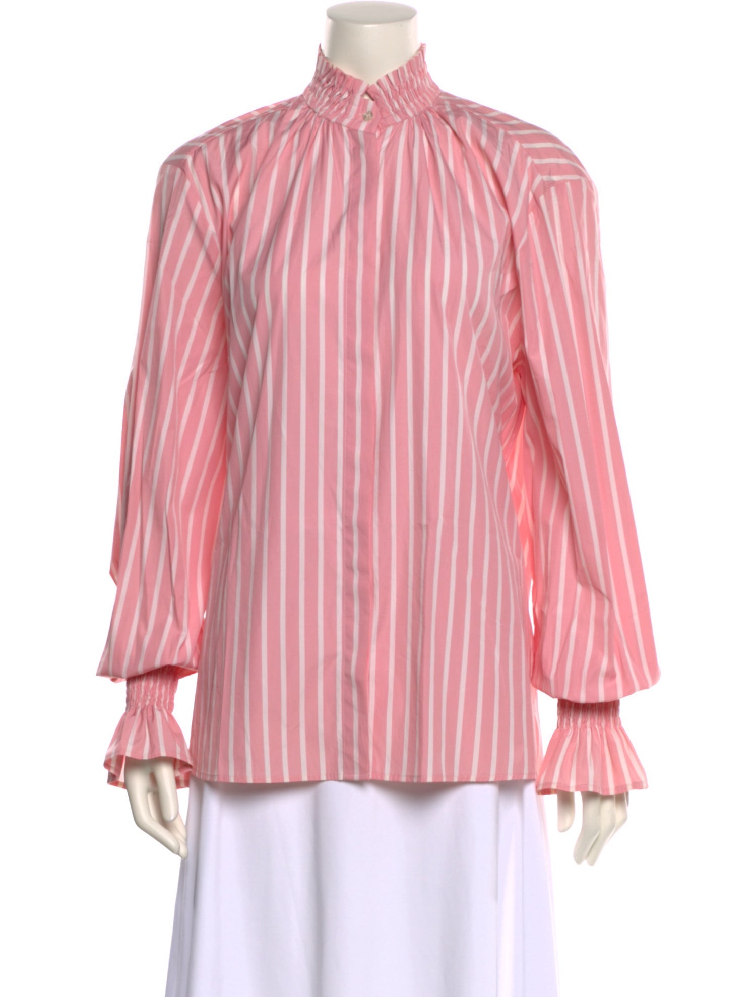 MSGM Striped Mock Neck Blouse w/ Tags