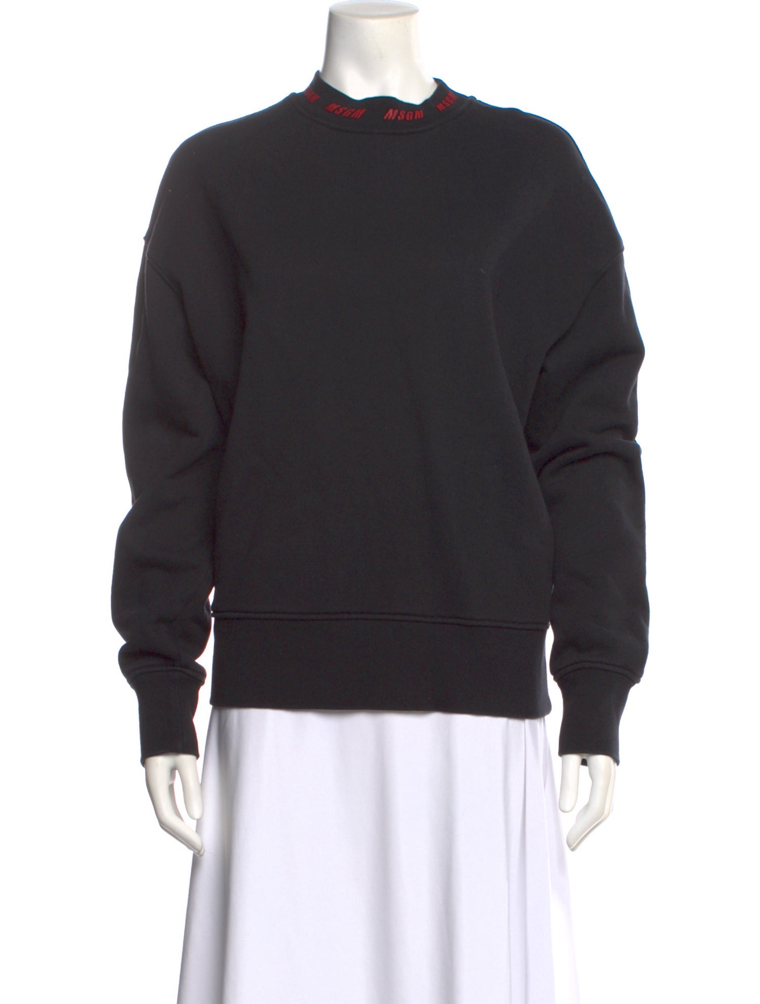 MSGM Mock Neck Long Sleeve Sweatshirt