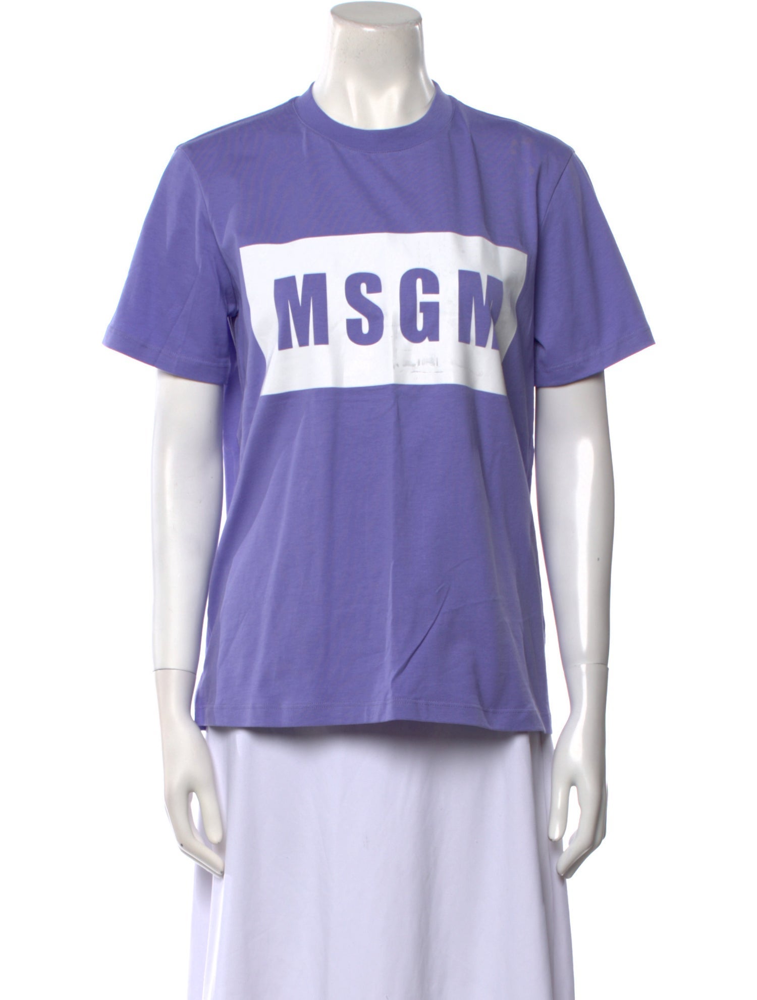 MSGM Graphic Print Crew Neck T-Shirt