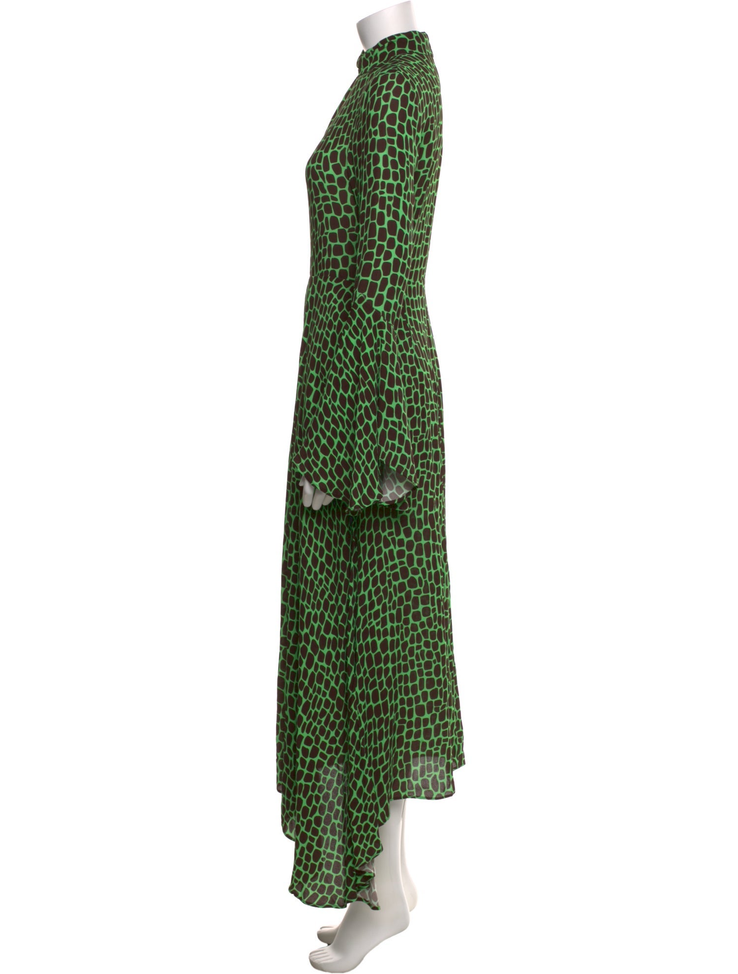 MSGM Animal Print Long Dress