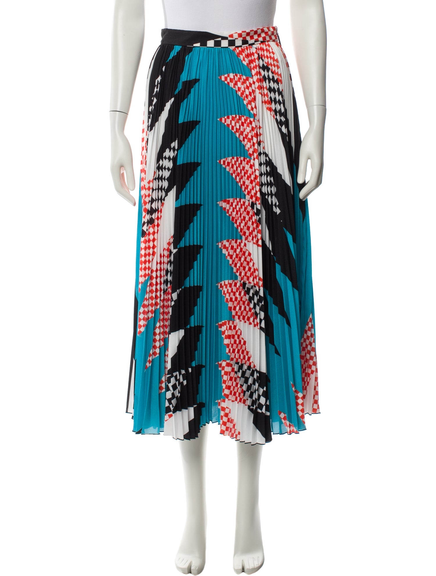 MSGM Printed Midi Length Skirt
